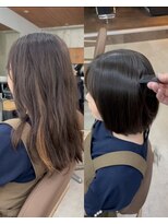 サクラ オモテサンドウ(SAKURA)&nbsp;ばっさりボブは美髪矯正で不安なし☆髪質改善/縮毛矯正