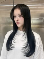 ルームバイシー 新宿(Loom. by Sea)&nbsp;□大人ガーリー×ダークアッシュ[似合わせカット/ミディアム]