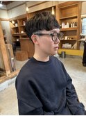 短髪 × フェード ×メンズマッシュショート