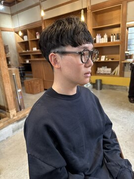 ノフ(knof) 短髪 × フェード ×メンズマッシュショート