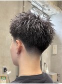スパイキーショート テーパーフェード