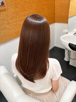 ビーアップヘアー(be:up hair)&nbsp;縮毛矯正で叶える艶ブラウンレイヤー