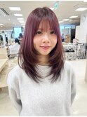 レイヤー/レイヤーカット/ウルフ/ウルフカット/顔周りカット