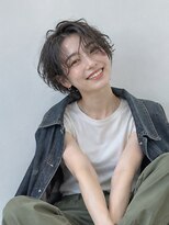 ドット ヘアー(dot.hair)&nbsp;黒髪ショート / ニュアンスパーマ / ハンサムショート