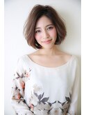 大人ナチュラルひし形ボブスタイル☆