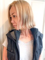 ヘアーワークス ヘルム 渋谷店(HAIR WORKS HELM)&nbsp;[HELM渋谷]外ハネさらつやミディアム