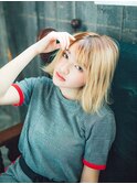 大人かわいい♪ハイライトカラー♪ボブ