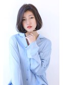 20代30代40代透明感マロンベージュニュアンスカラーAラインボブ