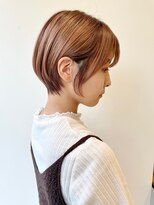 アテナ 六本松店(ATENA) 耳にかけて可愛いショートオレンジベージュ atena六本松川本