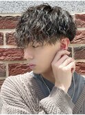 ツイストスパイラルパーマ　名古屋　眉毛　カット　メンズ