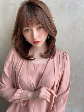 プラチナ(PLATINA) まなstyleレイヤーカットのお色気ヘア 20代30代40代　お顔まわり