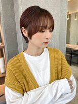 ロンドシエル 横浜(Lond ciel)&nbsp;前髪×マッシュショート×オータムブラウン【横浜ショート】