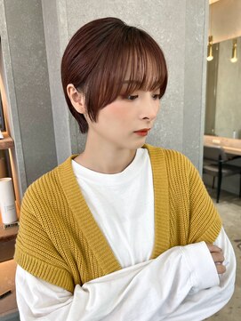 ロンドシエル 横浜(Lond ciel) 前髪×マッシュショート×オータムブラウン【横浜ショート】