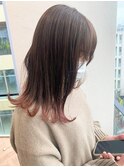 髪質改善＊コーラルピンク裾カラー＊美髪【Zina S 札幌】