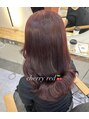 エトバイイオエ(et by ioe)&nbsp;ブリーチなしダブルカラー/チェリーレッド♪#イルミナカラー