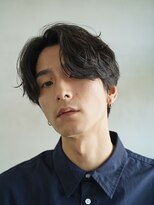 韓国センターパートウルフカットカルマパーマニュアンスパーマ