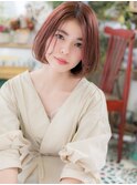外国人風ショコラピンク前下がりワンレンボブh3浦和20代30代40代