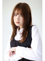 ガリカ 渋谷(Gallica)&nbsp;ナチュラルに揺れる毛先が可愛いストレートロングレイヤー