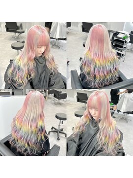 シェイロ(Cielro) ピンクカラー/ホワイトカラー/レインボーカラー/こなれミディ