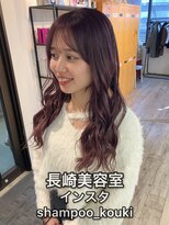 コワファースト長崎シャンプーボーイ 2nd(COIFF1RST 長崎 SHAMPOO BOY) 長崎 ケアブリーチ ピンクラベンダー