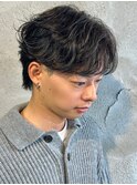 フェザーパーマメンズウルフメンズパーマ波巻きパーマ群馬高崎