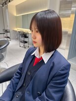 ロンドウル 熊本(Lond ulu) メルティカラー似合わせカットウェーブミディアム縮毛矯正ボブ