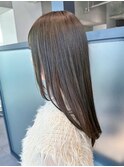 ロング顔周りレイヤー美髪韓国ヘアミディアム_ba538351