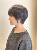 30代40代50代ひし形ショートボブ