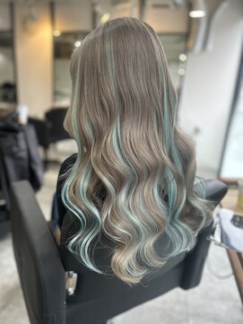 ラフ 難波店(LAFF) 【ハイライト風人毛100%シールエクステ】