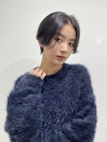 エアー 青山(AIR) 丸みショートシースルーバングくびれショートボブミニボブ