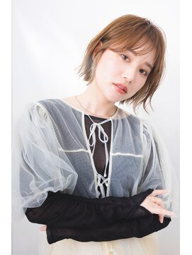 アメ(ame) ミニボブ/切りっぱなしボブ/大人可愛い/外ハネボブ/小顔