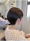 ショートボブ／暗髪／グレージュ／似合わせ／群馬太田