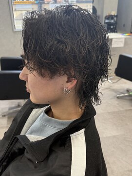MEN’S HAIR/波巻ツイストスパイラル/フェザーパーマ/新田