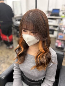 イヤリングカラー★オレンジ