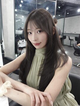 ラベル 渋谷(LAVEL) レイヤーカット×ブリーチなしグレージュ