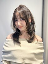 ニューヨークニューヨーク 梅田茶屋町店(NYNY)&nbsp;レイヤーカット　韓国レイヤー　オリーブベージュ　ブリーチなし