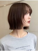 ボブ レイヤーボブ フェイスレイヤー 暖色カラー 髪質改善