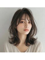 コトンアトリエ 人形町(COTON atelier)&nbsp;ミルクティーブロンド/ダークブルー/デジタルパーマ/人形町
