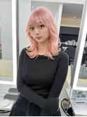[新宿駅/イメチェン/ピンクベージュ/前髪]