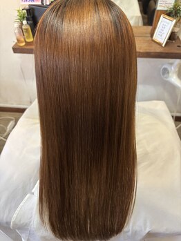 トランス(hair esthetics salon trans)の写真/髪質改善ネオメテオストレートで理想の艶髪へ！施術の時間も早いのが魅力です◎