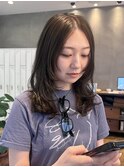 透明感カラー/レイヤーカット/顔周りカット/ベージュカラー