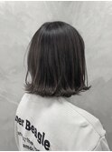 【佐々木　スタイル】アッシュカラー×きりっぱなしボブ