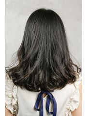 【mu;d-coa横浜】　黒髪で上品なパーマスタイル