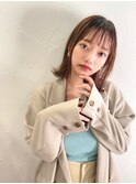 ぱつっと切った鎖骨レングスの『外ハネ』ボブ【こなれミディ】