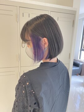 ヘアメイク ルエル(Hair Make Ruelle) インナーカラーパープル