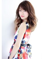 ラルジュ(large)&nbsp;【large】なみなみウェーブ　大人かわいいメルトカラー