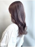pink brown × ロング
