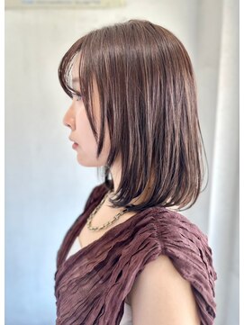 ソイクフ(SOY KUFU) 大人可愛い20代30代40代◎前髪パーマグレーベージュミディアム