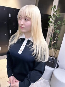 シーク 天神(SEEK) 【SEEK 茶木】ハイトーンカラー☆ホワイトブロンド☆