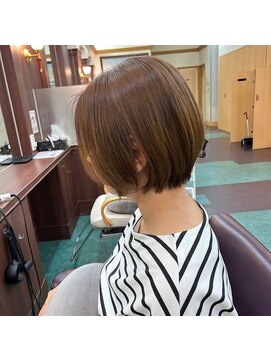 シャンプー ボーイ 宮崎柳丸店(SHAMPOO BOY) ショートボブ/髪質改善ストレート